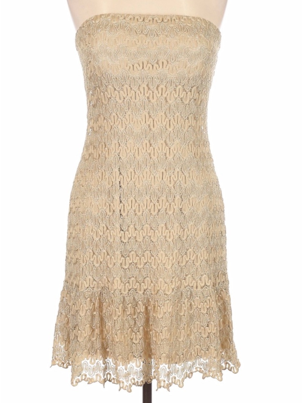 Cache Gold knit dress